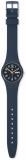 Swatch Unisex Casual Blue Watch Bio-sourced Material Quartz Trendy Lines at Night, Blue, Essentials