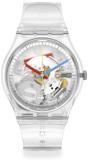 Swatch Gent BIOSOURCED Clearly Quartz Watch, Transparent, Modern
