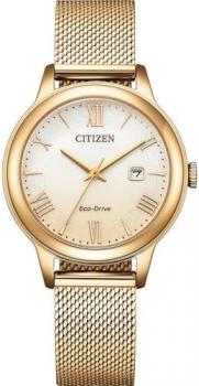 CITIZEN Eco-Drive Solar Women's Watch with Stainless Steel Mesh Strap and Date in Various Designs