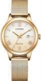 CITIZEN Eco-Drive Solar Women's Watch with Stainless Steel Mesh Strap and Date in Various Designs