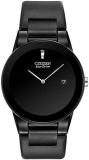 Citizen Eco-Drive Men's Black Ion Plated Axiom Strap Watch