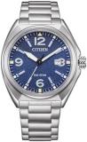 Citizen Men's Analogue Eco-Drive Watch with Stainless Steel Strap AW1571-76L