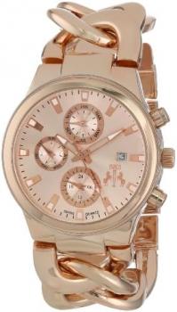 Jivago Women's Swiss Quartz Stainless Steel Casual Watch, Color:Rose Gold-Toned (Model: JV1224)