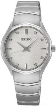 Seiko Women's Analog Quartz Watch with Stainless Steel Strap SUR615P1