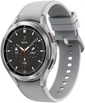 Samsung Galaxy Watch4 Classic, Round Bluetooth Smartwatch, Wear OS, Rotating Bezel, Fitness Watch, Fitness Tracker, 46 mm, Silver