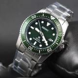 Seiko Prospex Solar Diver's 200m Green Dial Sapphire Glass Watch SNE583P1