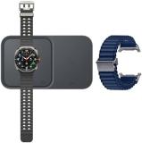 Samsung Galaxy Watch Ultra (2025), AI Smart Watch, Marine Band, Titanium Casing, Cushion Design, Quick Button, 47mm, LTE, Titanium Silver, 3 Year Samsung Extended Warranty (UK Version)