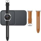 Samsung Galaxy Watch8 Classic 46mm, AI Smart Watch with Cushion Design and Rotating Bezels, with Hybrid Band and Wearable Display, LTE, Black, 3 Year Samsung Extended Warranty (UK Version)