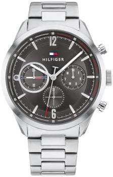 Tommy Hilfiger Analogue Multifunction Quartz Watch for Men with Silver Stainless Steel Bracelet - 1791943