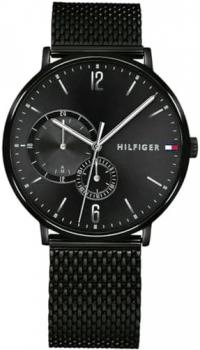 Tommy Hilfiger Analogue Multifunction Quartz Watch for Men with Leather Strap or Stainless Steel Bracelet