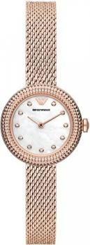 Emporio Armani Watch for Women, 26mm Quartz Two Hand Movement with Stainless Steel or Leather Strap