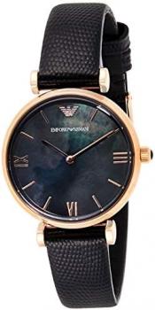 Emporio Armani Womens Analogue Quartz Watch with Leather Strap AR11060