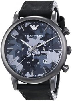 Emporio Armani Men's Quartz Watch AR1816 with Leather Strap