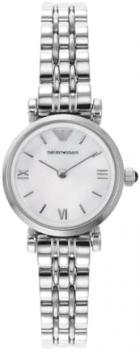 Emporio Armani - Women's Quartz Watch, Silver Stainless Steel Strap