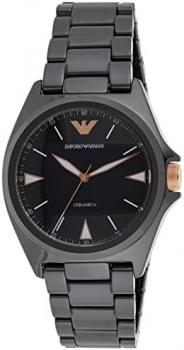 Emporio Armani Men Analogue Quartz Watch with Ceramic Strap AR70003