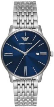 Emporio Armani Men's Analog Quartz Watch with Leather Strap AR11672