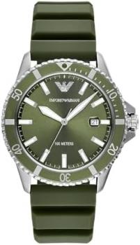EMPORIO ARMANI Men's Analog Quartz Watch with Silicone Strap AR11638