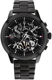Tommy Hilfiger Analogue Multifunction Quartz Watch for Men with Black Stainless Steel Bracelet