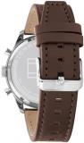 Tommy Hilfiger Analogue Multifunction Quartz Watch for Men with Dark Brown Leather Strap - 1791940