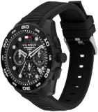 Tommy Hilfiger Chronograph Quartz Watch with Calendar for Men with Silicone Bracelet – Available in White, Blue, Black, Orange or Yellow