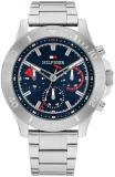 Tommy Hilfiger Analogue Multifunction Quartz Watch for Men with Silver Stainless Steel Bracelet - 1792113