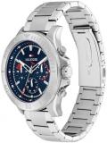 Tommy Hilfiger Analogue Multifunction Quartz Watch for Men with Silver Stainless Steel Bracelet - 1792113