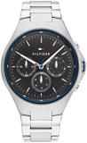 Tommy Hilfiger Analogue Multifunction Quartz Watch for Men with Stainless Steel or Silicone Bracelet