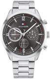 Tommy Hilfiger Analogue Multifunction Quartz Watch for Men with Silver Stainless Steel Bracelet - 1791943