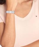 Tommy Hilfiger Women's Quartz Watch with Rectangular Case and Stainless Steel Bracelet