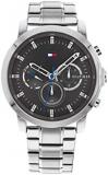 Tommy Hilfiger Analogue Multifunction Quartz Watch for Men with Stainless Steel or Leather Bracelet