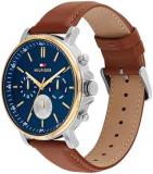 Tommy Hilfiger Analogue Multifunction Quartz Watch for Men with Leather Strap or Stainless Steel Bracelet