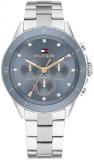 Tommy Hilfiger Analogue Multifunction Quartz Watch for Women with Stainless Steel Bracelets