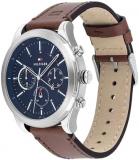 Tommy Hilfiger Analogue Multifunction Quartz Watch for Men with Brown Leather Strap - 1791741