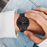 Tommy Hilfiger Analogue Quartz Watch for Men with Black Stainless Steel Mesh Bracelet - 1791845