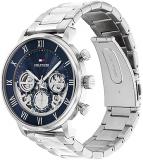Tommy Hilfiger Analogue Multifunction Quartz Watch for Men with Silver Stainless Steel Bracelet - 1710569
