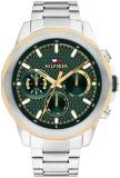 Tommy Hilfiger Analogue Multifunction Quartz Watch for Men with Stainless Steel, Silicone or Leather Strap