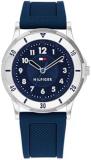 Tommy Hilfiger Three Hand Quartz Movement Watch for Youth with Stainless Steel Bracelet or Silicone Strap – Available in Silver, Blue, Pink or Black