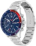 Tommy Hilfiger Analogue Multifunction Quartz Watch for Men with Stainless Steel or Silicone Bracelet