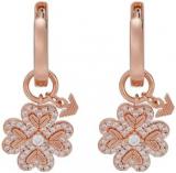 EMPORIO ARMANI Women's Rose Gold-Tone Stainless Steel Watch and Earring, Set