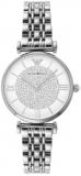 Emporio Armani Women's Silver-Tone Stainless Steel Watch and Necklace, Set