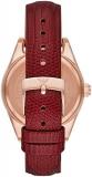 Emporio Armani - Leo Collection, Red Color, Leather Watch for Female AR11489