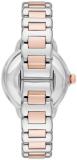 Emporio Armani Watch for Women, 32mm Silver Tone Quartz Three Hand Movement and Stainless Steel Strap