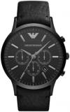 Emporio Armani Watch for Men, Quartz Chronograph Movement and 46mm Case Size with Leather or Silicone Strap