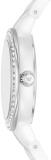 Emporio Armani Women's Watch Three-Hand, Silver and White Ceramic, AR70013