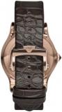 Emporio Armani Swiss Watch for Men, Automatic Movement, 42 mm Rose Gold Stainless Steel Case with a Alligator Strap, ARS3401