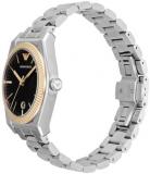 Emporio Armani Watch for Men, Quartz Three Hand Date Movement and 41mm Case Size with Stainless Steel or Leather Strap