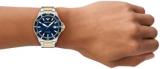 Emporio Armani Watch for Men, Quartz Three Hand Date Movement and 42mm Case Size with Stainless Steel Strap