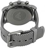 Emporio Armani Watch for Men, Chronograph Movement and 46mm Case Size with Stainless Steel, Leather or Silicone Strap