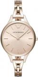 Emporio Armani Womens Analogue Quartz Watch with Stainless Steel Strap AR11055