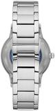 Emporio Armani Watch for Men, Automatic Movement, 43 mm Silver Stainless Steel Case with a Stainless Steel Strap, AR60037